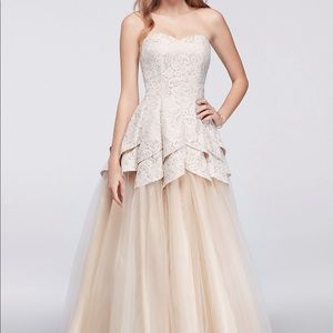 Champagne formal dress